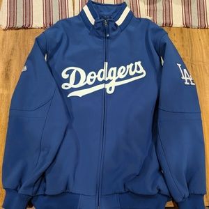 dodgers on field thermal jacket